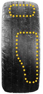 irregular tire wear diagram